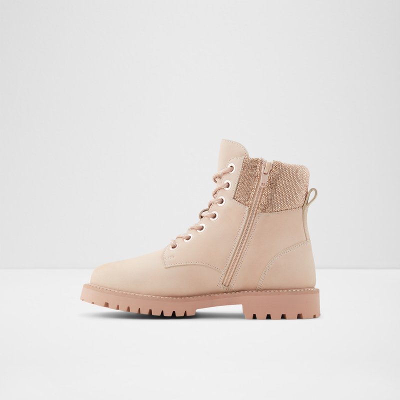 Women's Aldo Prae Combat Boots Bone | 7648-ZMWDV