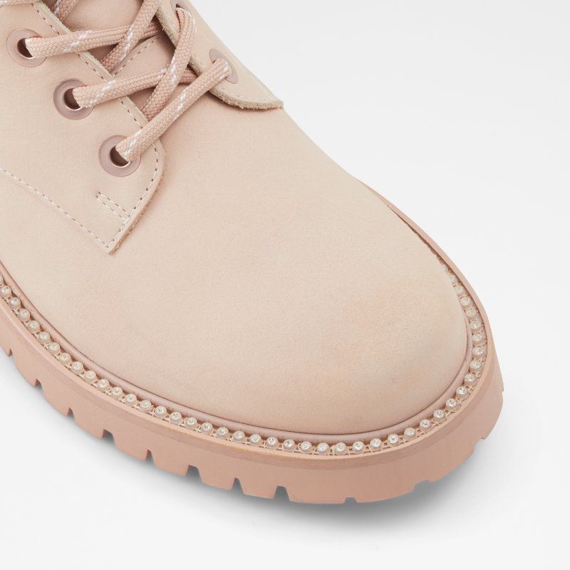 Women's Aldo Prae Combat Boots Bone | 7648-ZMWDV