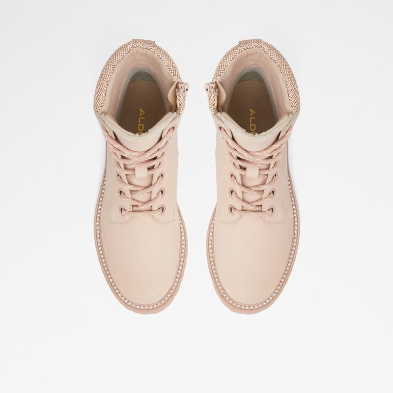 Women's Aldo Prae Combat Boots Bone | 7648-ZMWDV