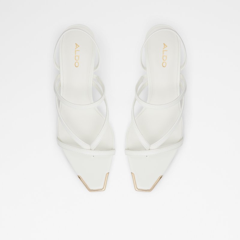 Women's Aldo Radwell Kitten Heels White | 4206-USQCX