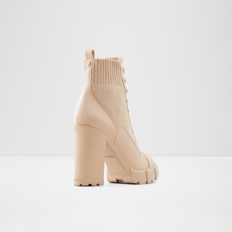 Women's Aldo Rebel Combat Boots Bone | 4287-VHDWE