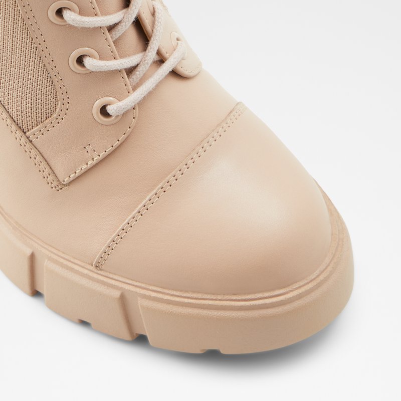 Women's Aldo Rebel Combat Boots Bone | 4287-VHDWE