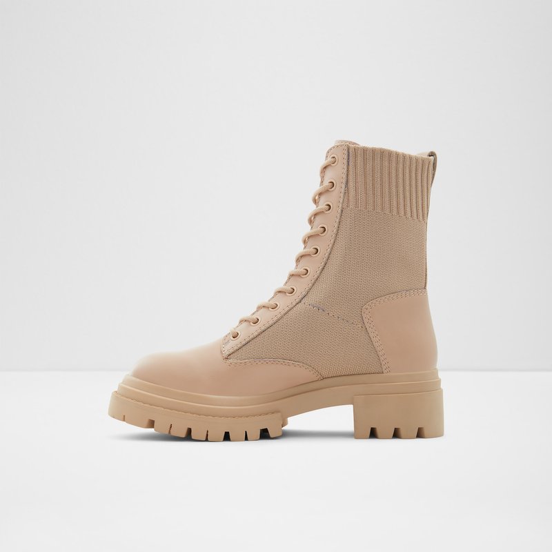 Women's Aldo Reflow Combat Boots Bone | 7806-PTKNH