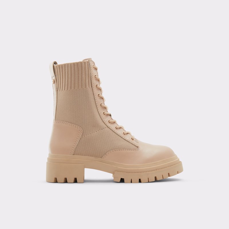 Women\'s Aldo Reflow Combat Boots Bone | 7806-PTKNH