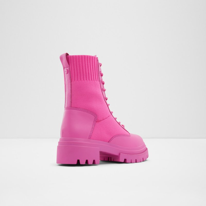 Women's Aldo Reflow Combat Boots Fuchsia | 9364-UHQFL
