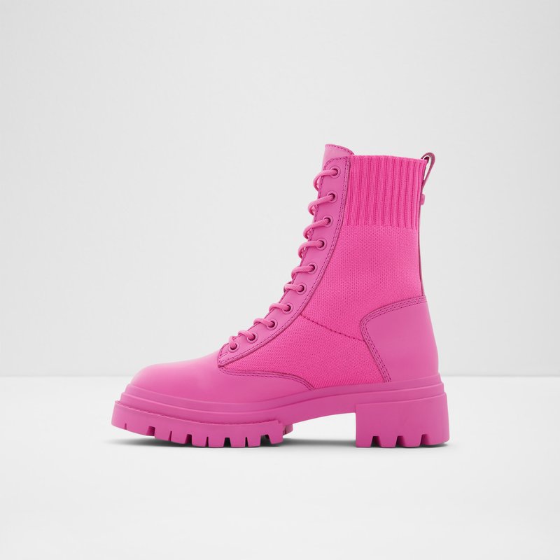 Women's Aldo Reflow Combat Boots Fuchsia | 9364-UHQFL