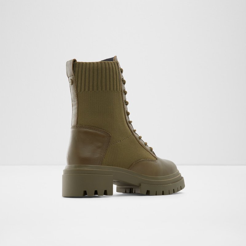 Women's Aldo Reflow-w Combat Boots Khaki | 8096-SJYEQ