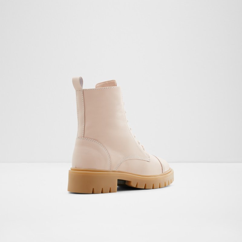 Women's Aldo Reilly Combat Boots Beige | 5763-OSCMF