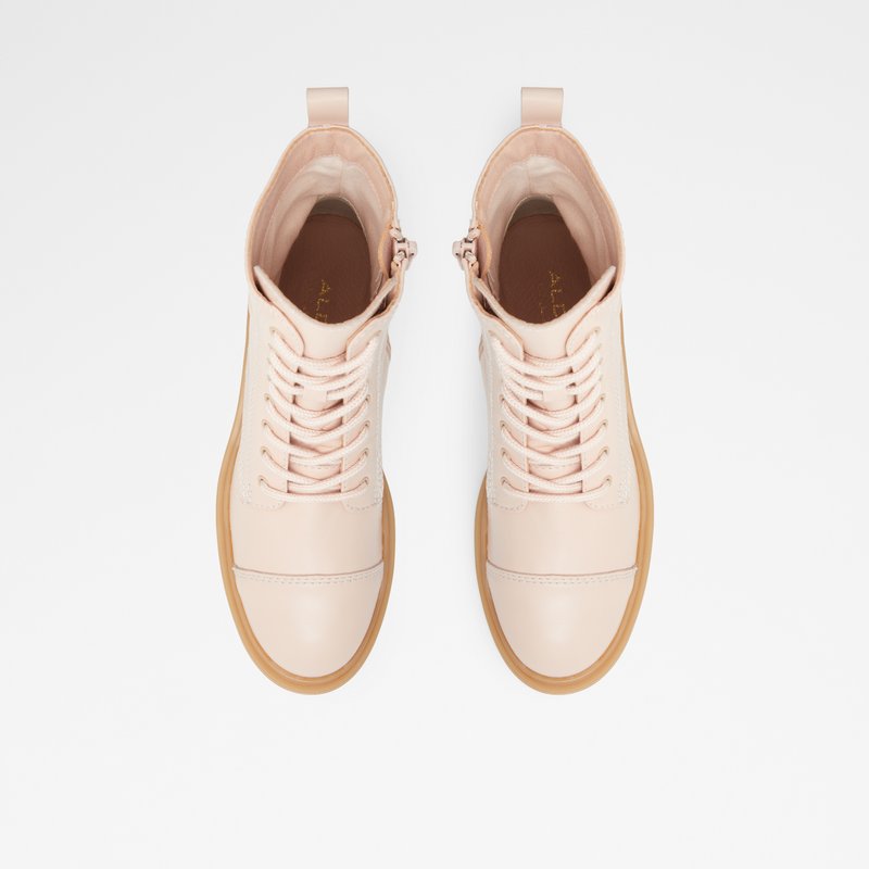 Women's Aldo Reilly Combat Boots Beige | 5763-OSCMF