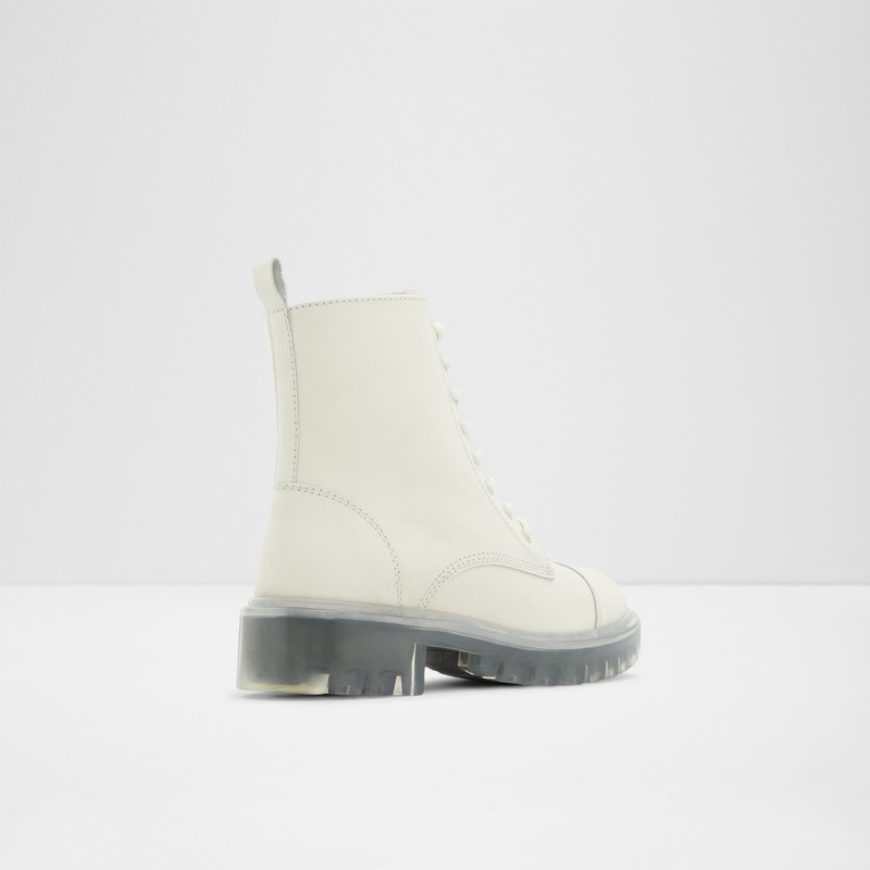 Women's Aldo Reilly Combat Boots White | 5143-QPHNW