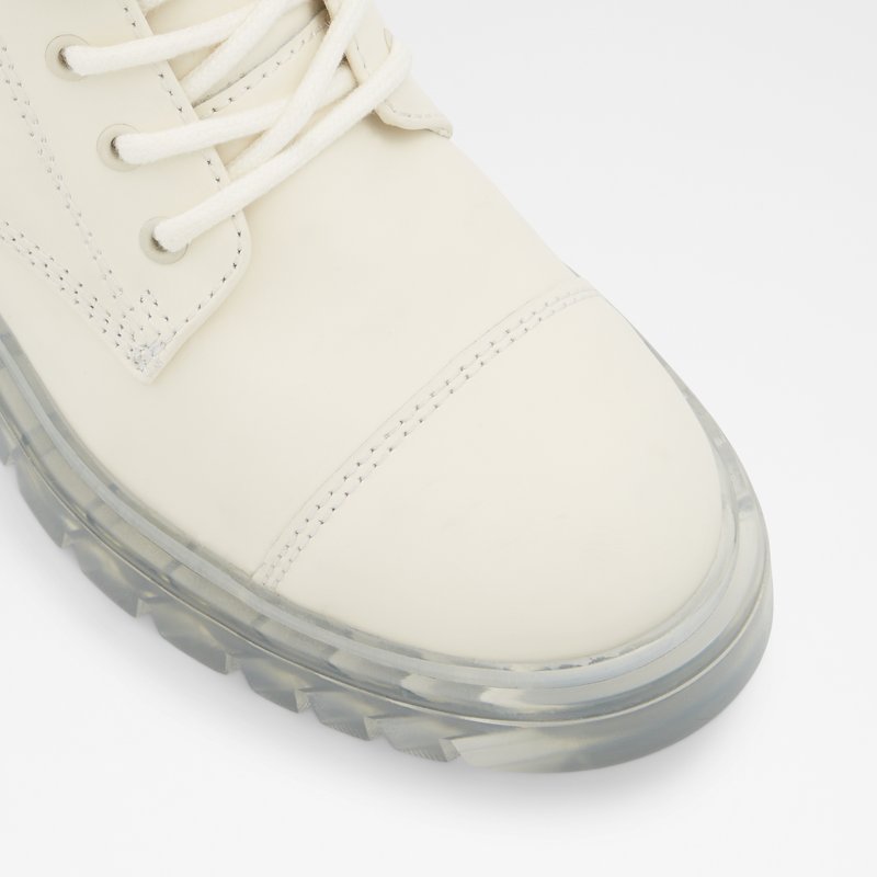 Women's Aldo Reilly Combat Boots White | 5143-QPHNW