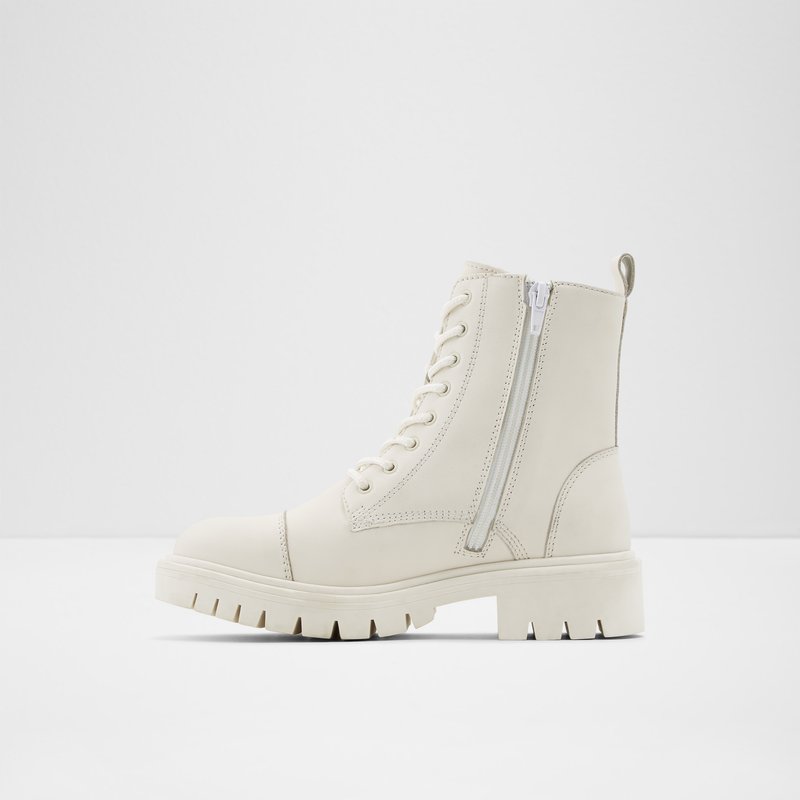 Women's Aldo Reilly Combat Boots White | 8415-RUJOS