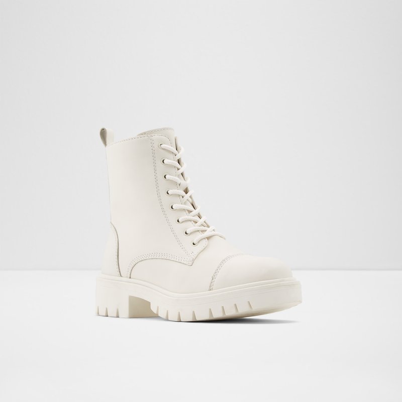 Women's Aldo Reilly Combat Boots White | 8415-RUJOS