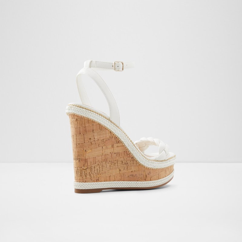 Women's Aldo Saluth Platform Sandals White | 7285-EQSBZ