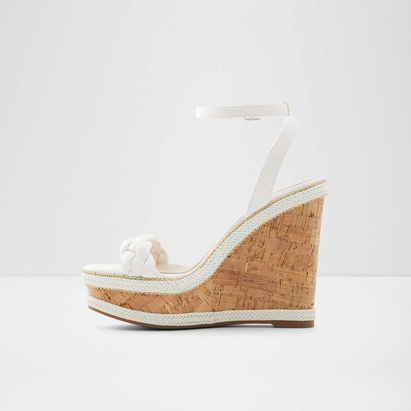 Women's Aldo Saluth Platform Sandals White | 7285-EQSBZ