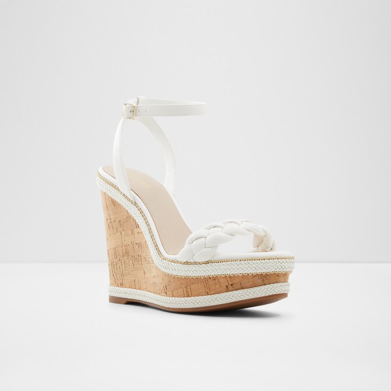Women's Aldo Saluth Platform Sandals White | 7285-EQSBZ