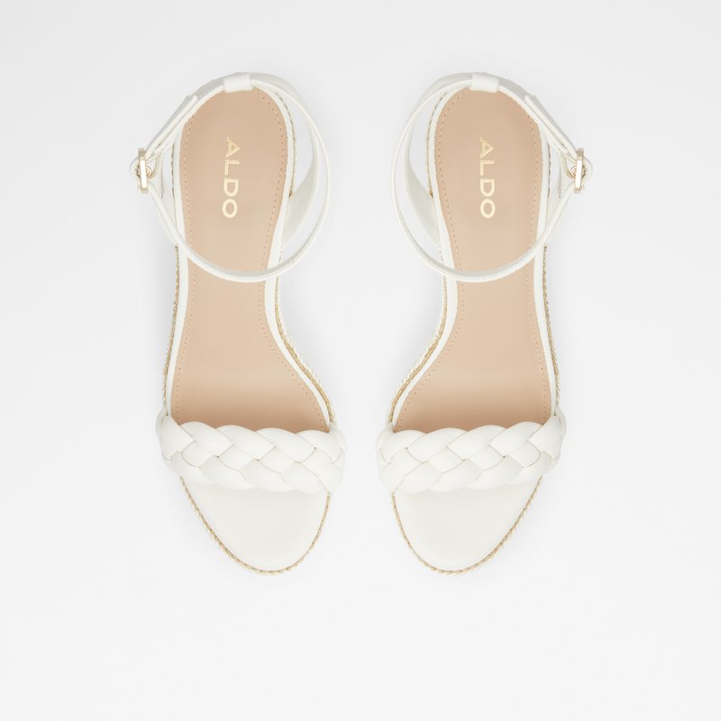 Women's Aldo Saluth Platform Sandals White | 7285-EQSBZ