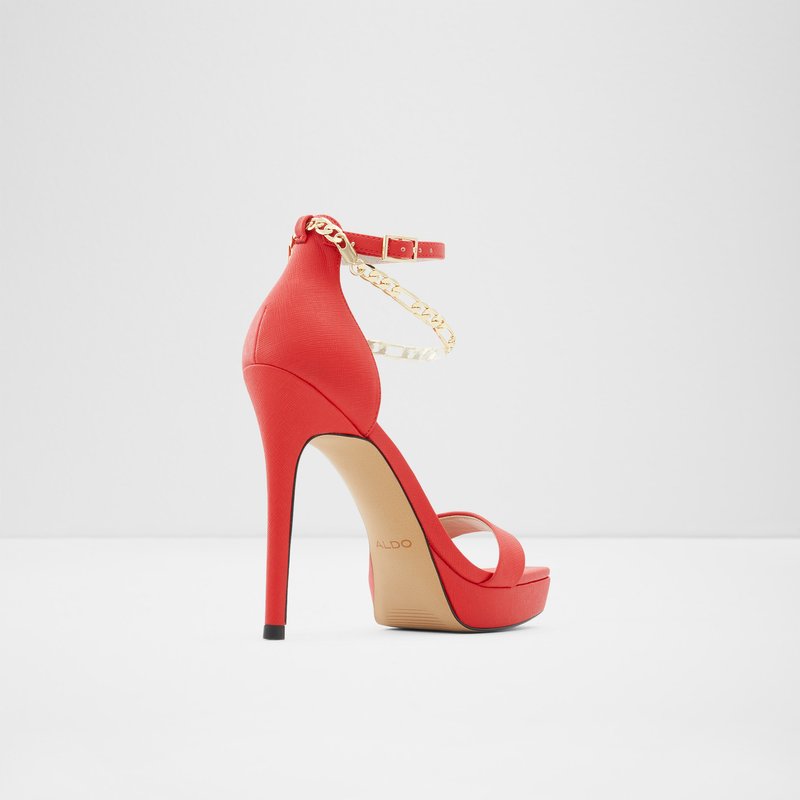 Women's Aldo Scarlettchain High Heels Red | 5623-RFQGC