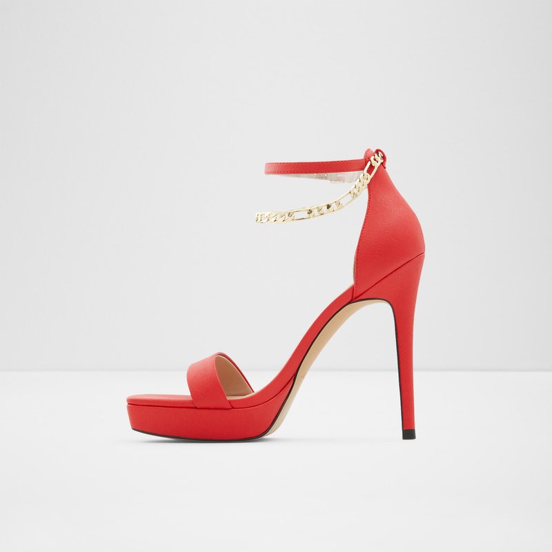 Women's Aldo Scarlettchain High Heels Red | 5623-RFQGC