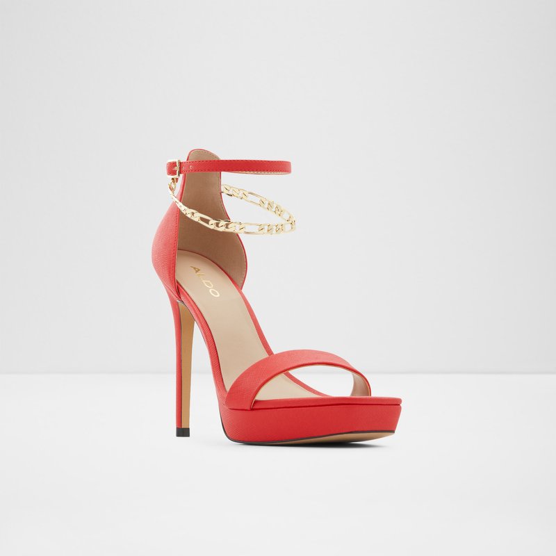 Women's Aldo Scarlettchain High Heels Red | 5623-RFQGC