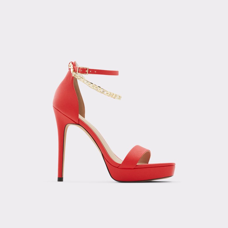 Women\'s Aldo Scarlettchain High Heels Red | 5623-RFQGC