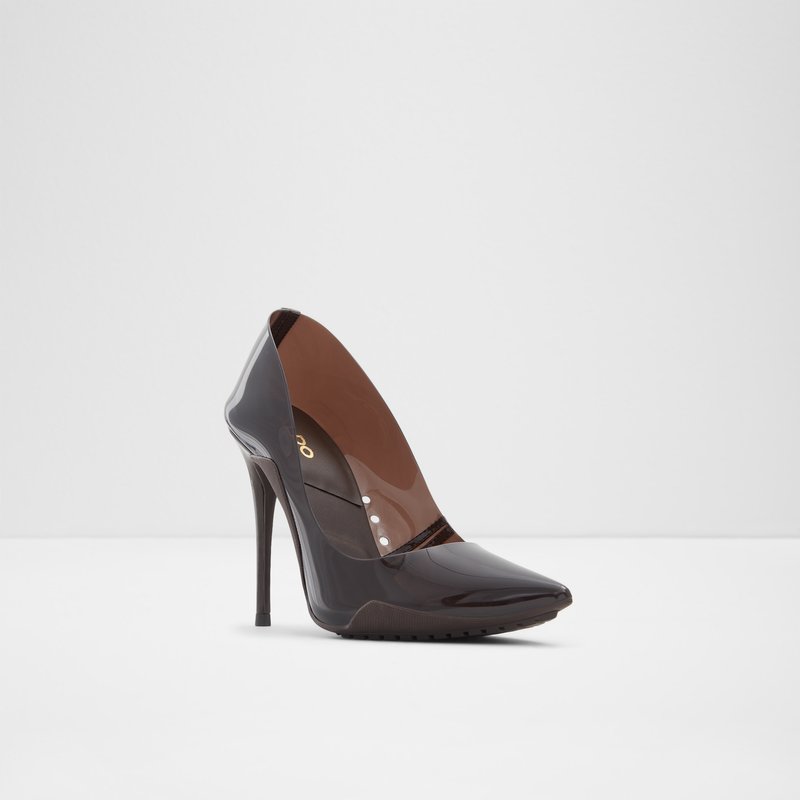 Women's Aldo Sculptclear Pumps Brown | 6804-FWEBK