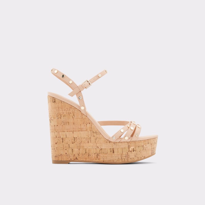 Women\'s Aldo Shayna Casual Sandals Bone | 0921-FKHJM