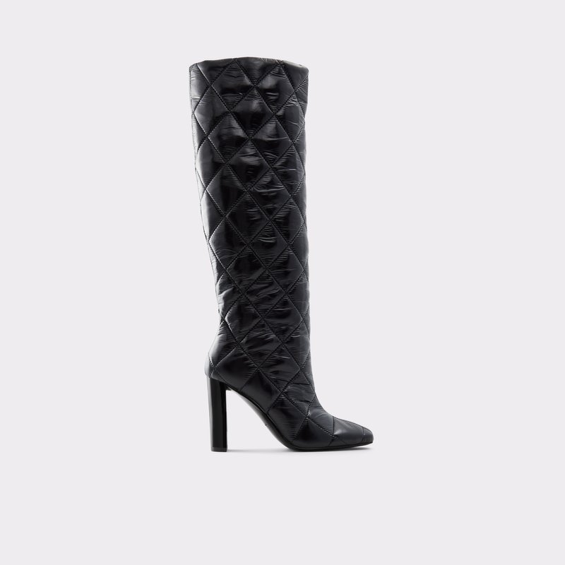 Women\'s Aldo Snowpuff Knee High Boots Black | 0945-VHTKF
