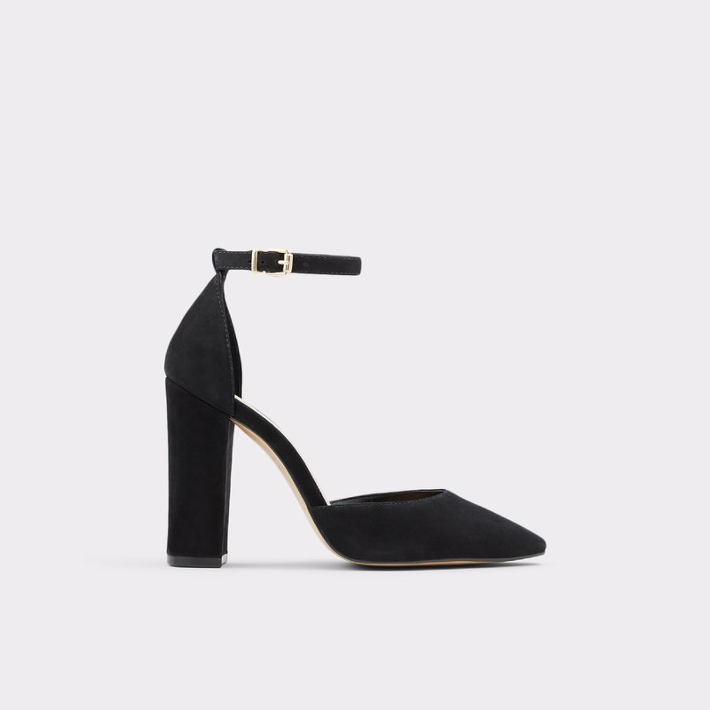 Women\'s Aldo Susan Block Heels Black | 7926-BZRVN