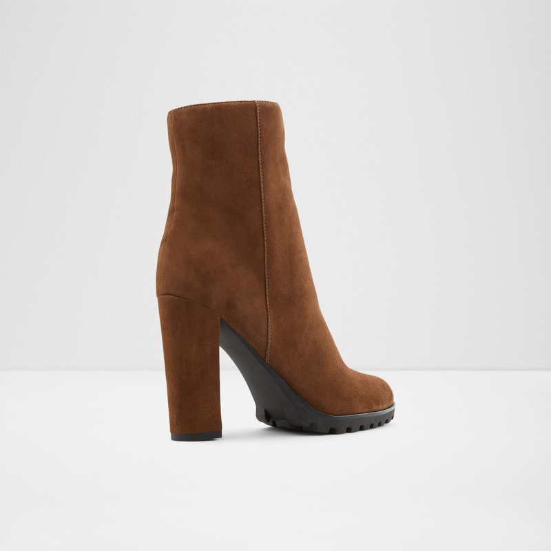 Women's Aldo Tealith Ankle Boots Brown | 7126-QSJTO