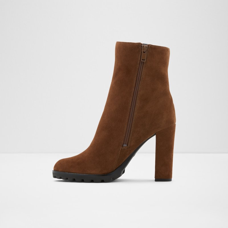 Women's Aldo Tealith Ankle Boots Brown | 7126-QSJTO
