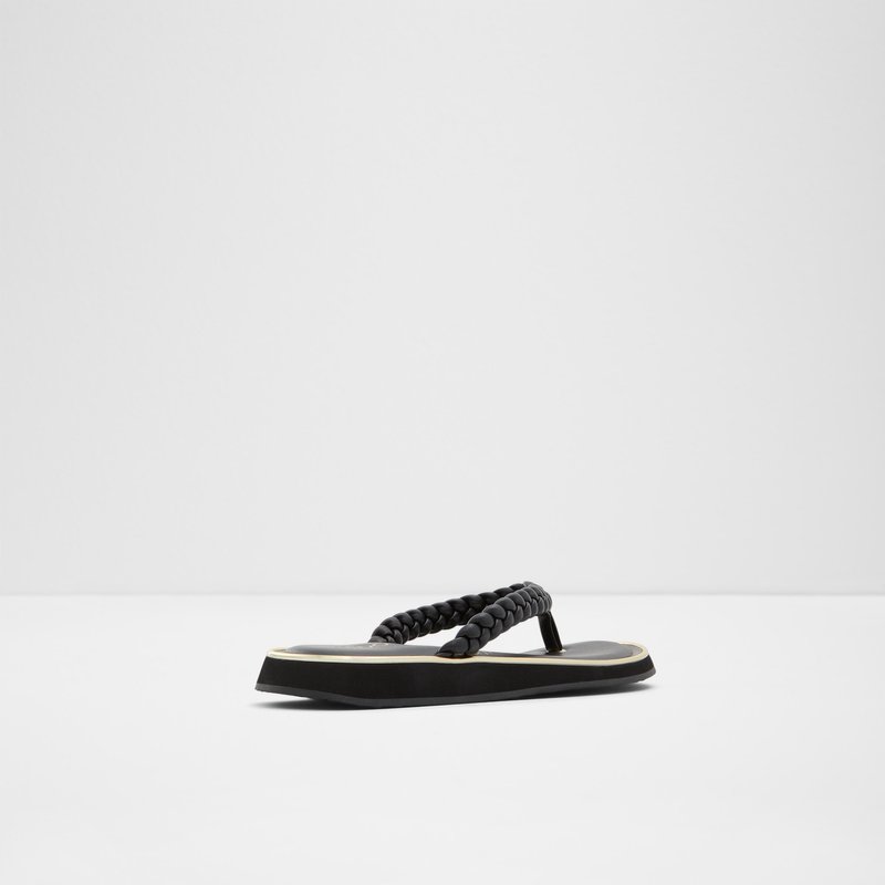 Women's Aldo Thiratha Flat Sandals Black | 4053-ZSRMU