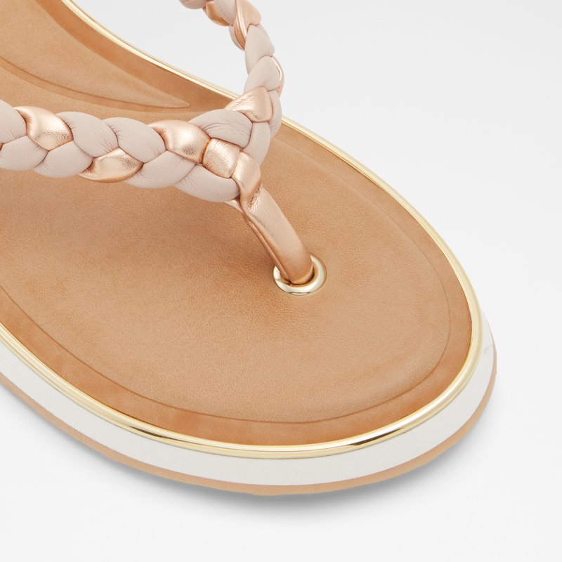 Women's Aldo Thiratha Flat Sandals Light Pink | 1067-BUTRI