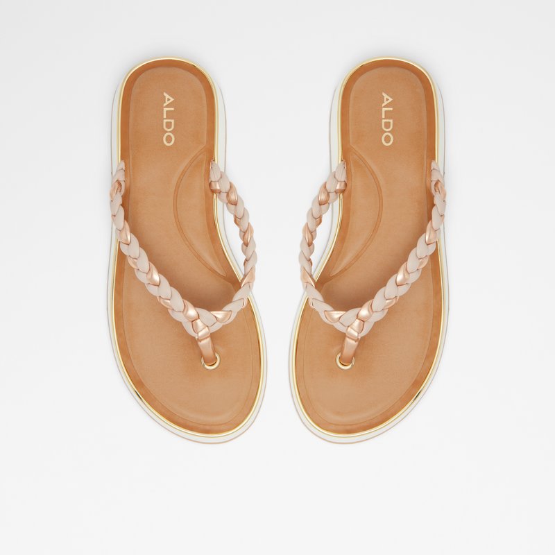Women's Aldo Thiratha Flat Sandals Light Pink | 1067-BUTRI