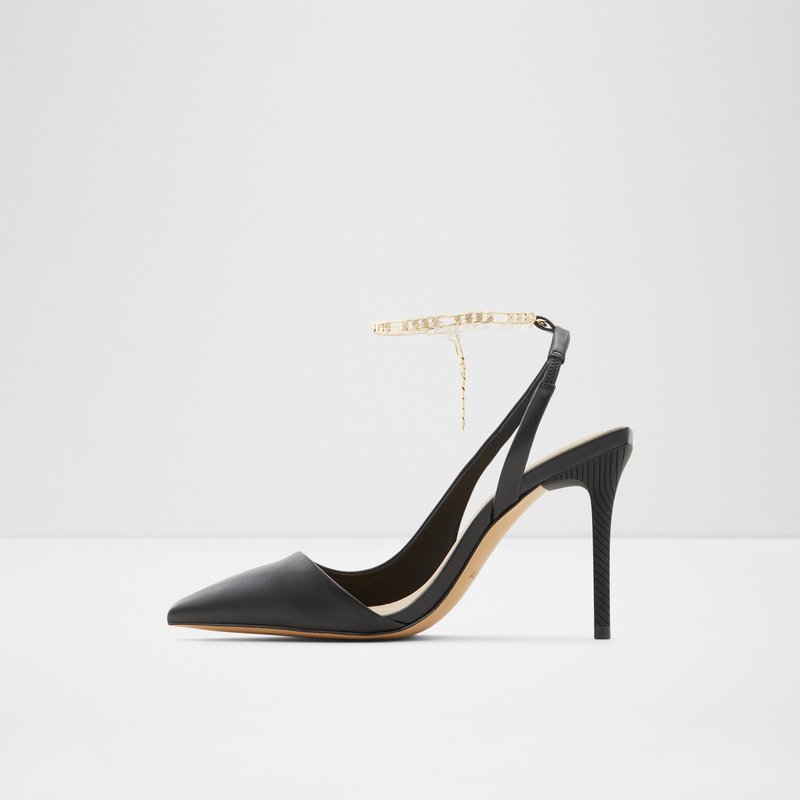 Women's Aldo Tirarithchain Pumps Black | 7690-RWCOK
