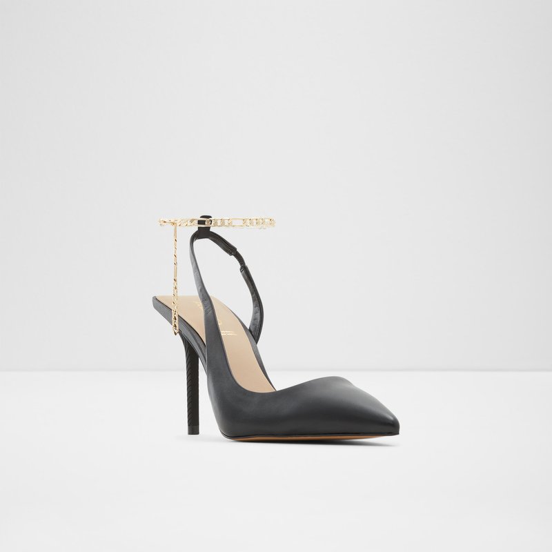 Women's Aldo Tirarithchain Pumps Black | 7690-RWCOK