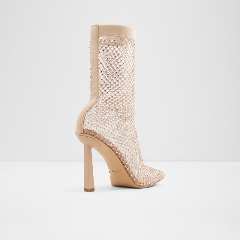 Women's Aldo Tissuri Sock Boots Bone | 8456-AJNWC