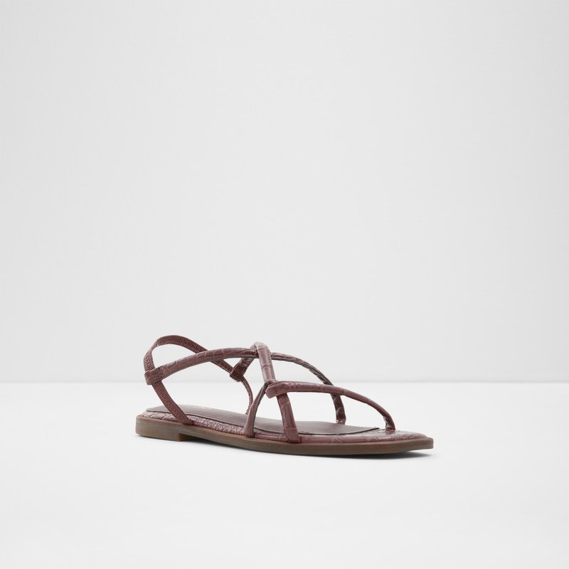 Women's Aldo Toosieflex Flat Sandals Brown | 4927-BESJZ