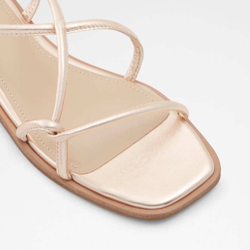Women's Aldo Toosieflex Flat Sandals Rose Gold | 4709-VIGMA