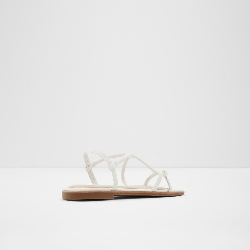 Women's Aldo Toosieflex Flat Sandals White | 6798-VIJLF