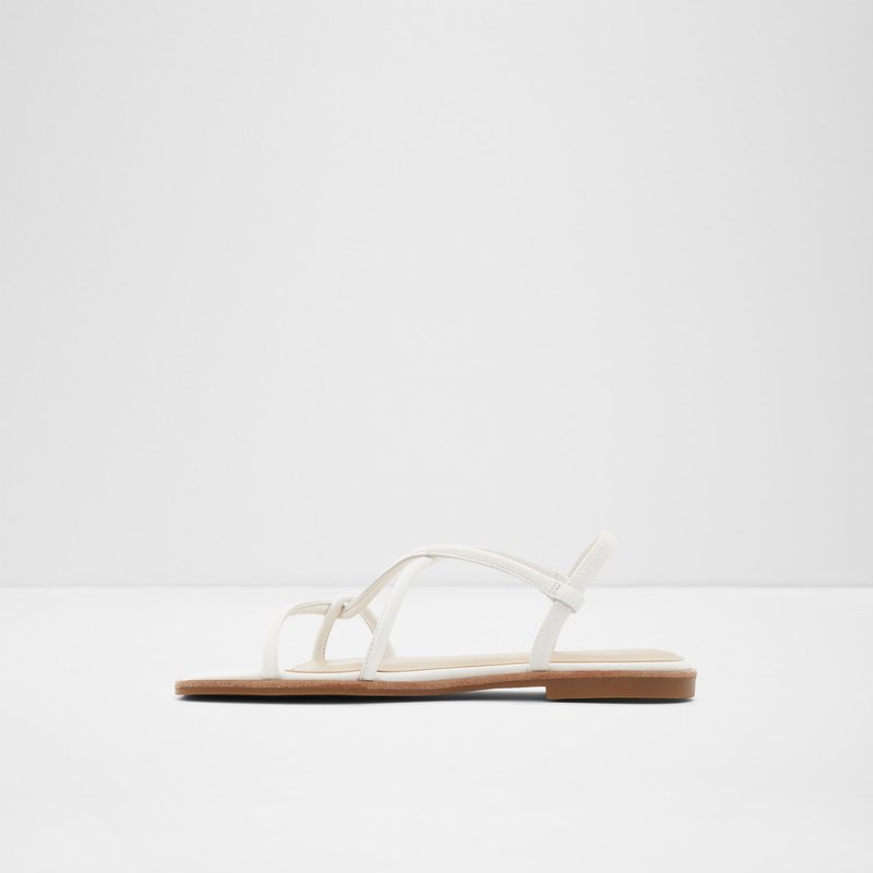 Women's Aldo Toosieflex Flat Sandals White | 6798-VIJLF