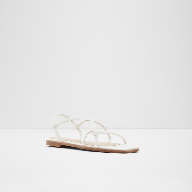 Women's Aldo Toosieflex Flat Sandals White | 6798-VIJLF