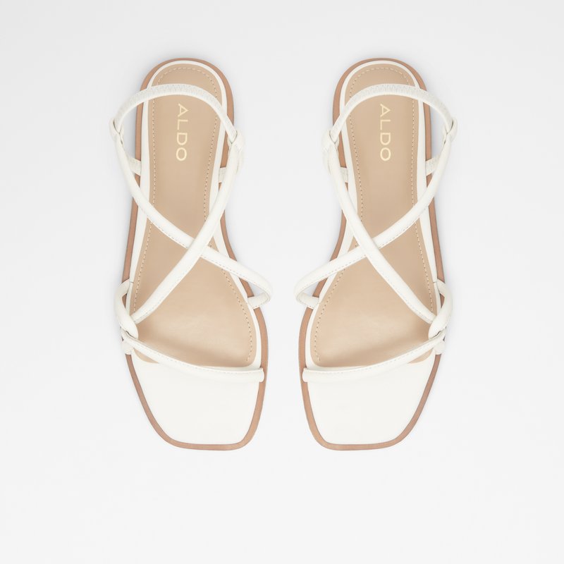 Women's Aldo Toosieflex Flat Sandals White | 6798-VIJLF