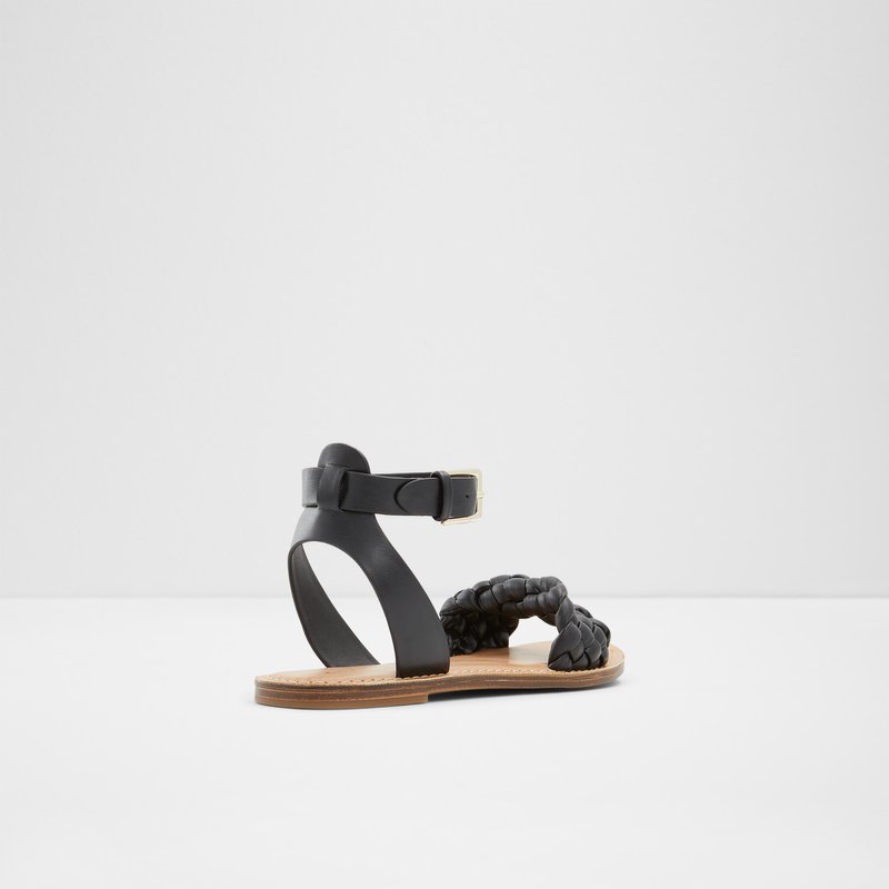 Women's Aldo Tressa Flat Sandals Black | 8367-AMXKL