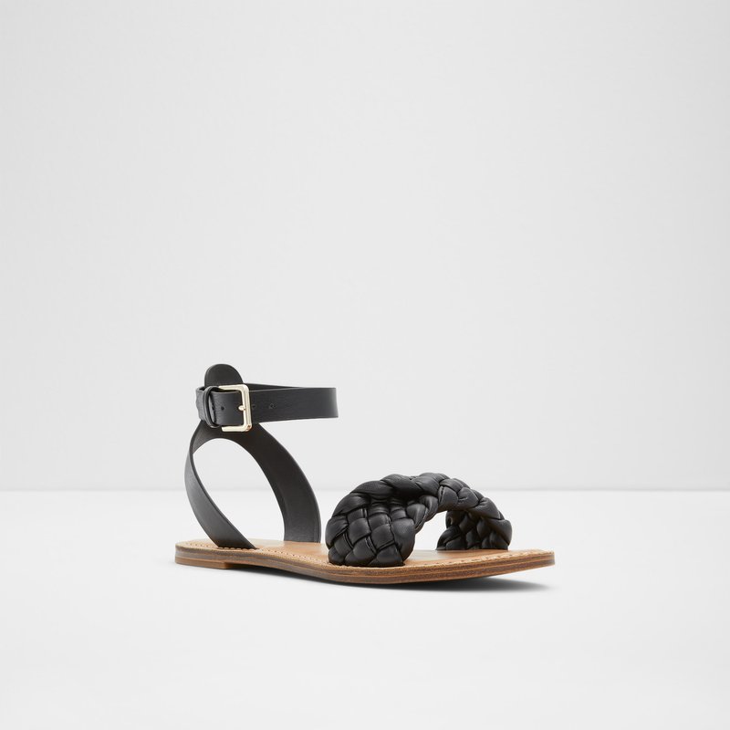 Women's Aldo Tressa Flat Sandals Black | 8367-AMXKL