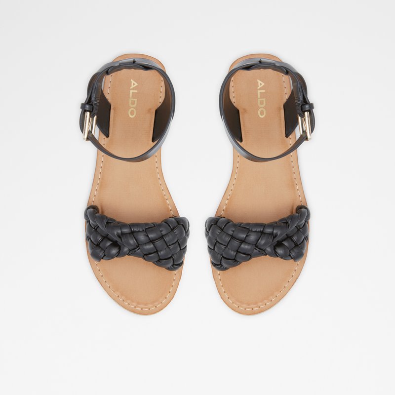 Women's Aldo Tressa Flat Sandals Black | 8367-AMXKL