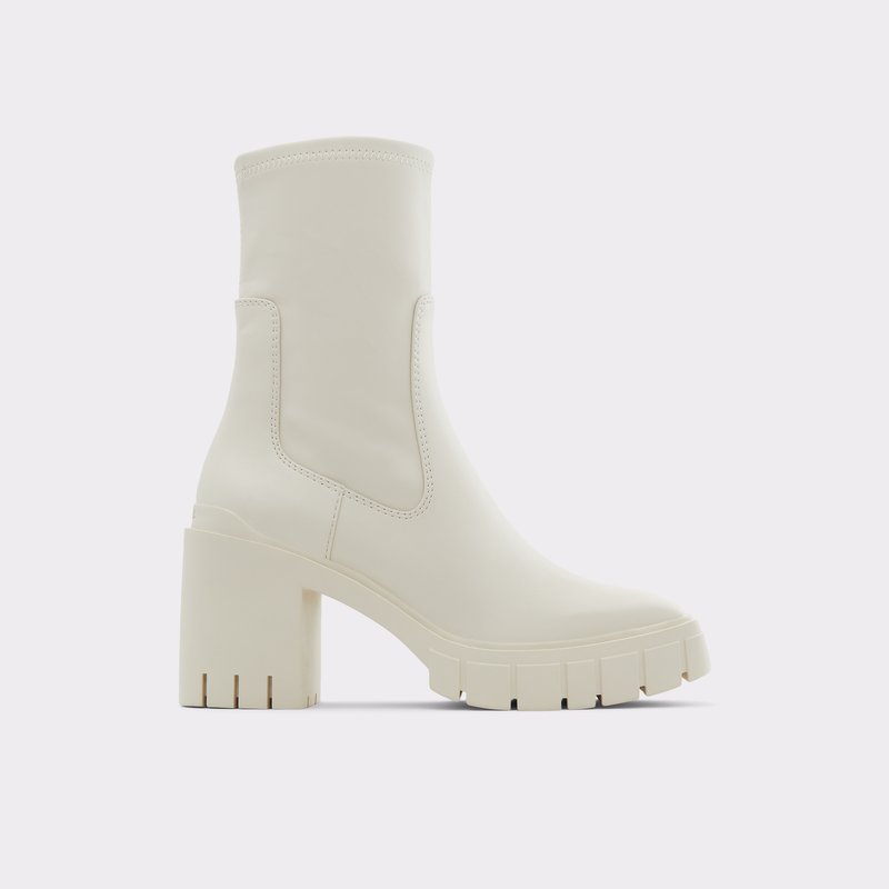 Women\'s Aldo Upstage Sock Boots White | 7821-TDSGA