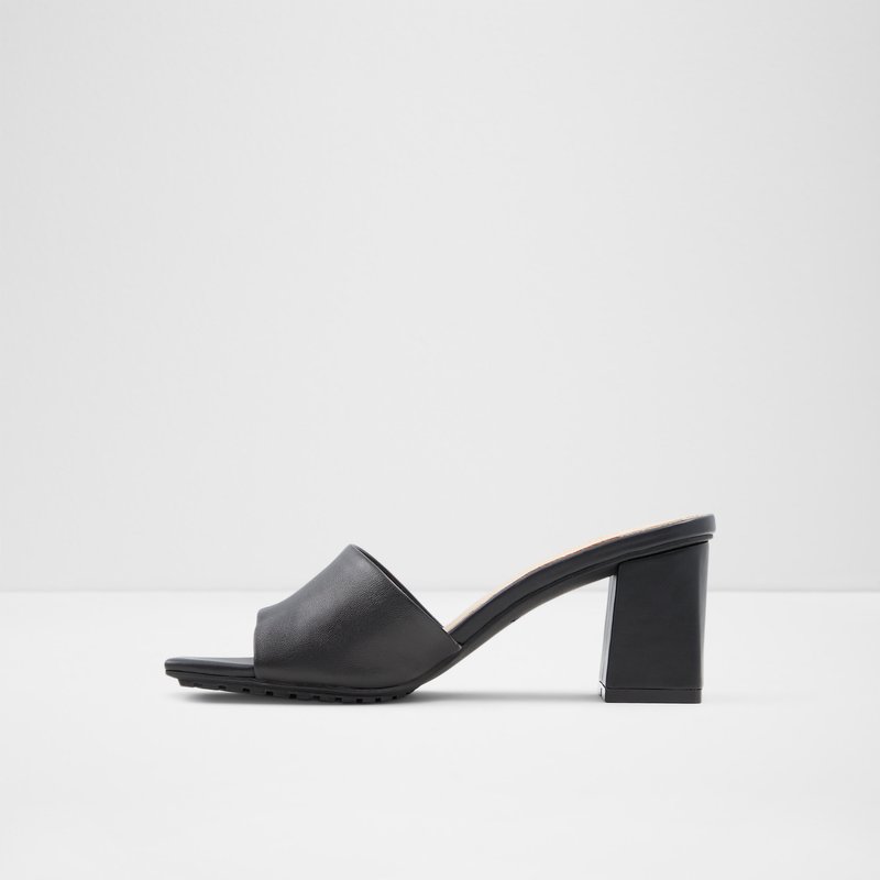 Women's Aldo Velalith Block Heels Black | 6827-QJAHT