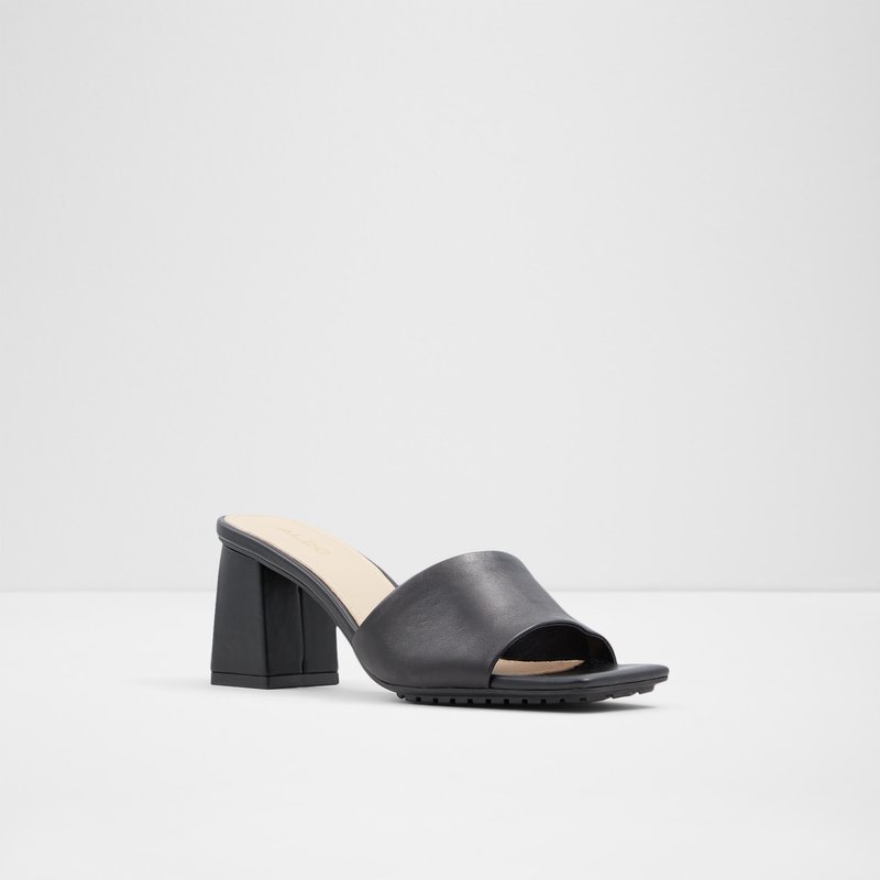 Women's Aldo Velalith Block Heels Black | 6827-QJAHT