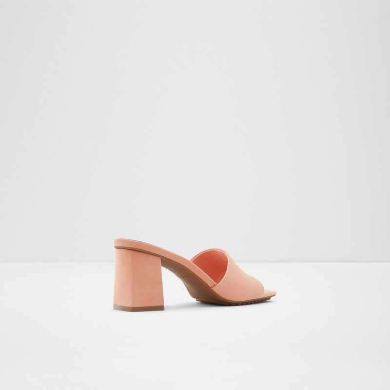 Women's Aldo Velalith Block Heels Light Orange | 4970-ZWSMK